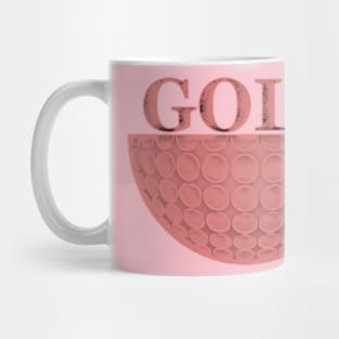 Pink Golf Mug